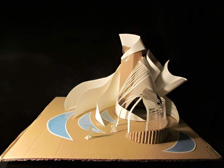Maquette architecture projet d'études Paris